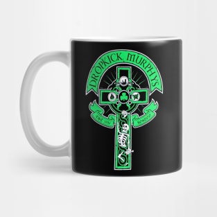 Cross skull band punk dropkick Mug